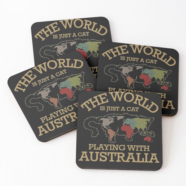 Item preview, Cat Playing With Australia designed and sold by StarcyWol.