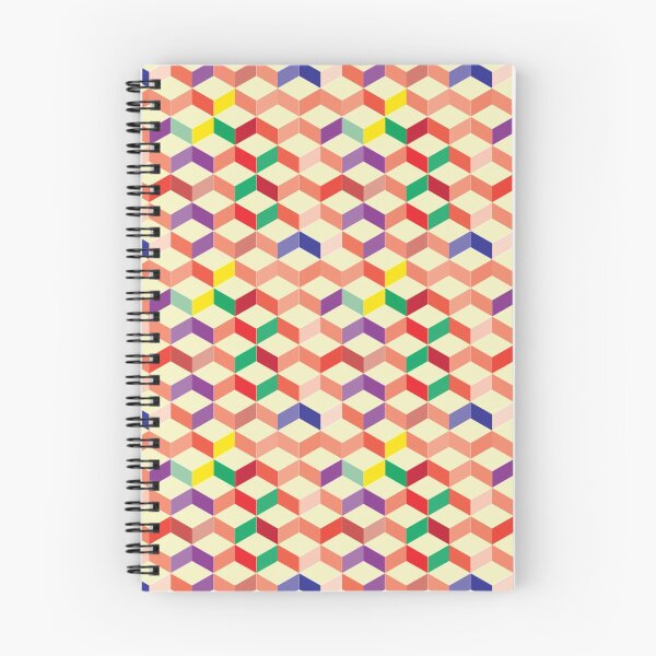 Item preview, Colorful Geometric Cube Pattern designed and sold by GeekHeadDesigns.