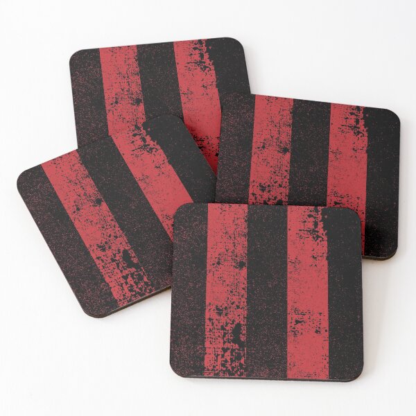 Item preview, Red Black Thick Stripes Grunge Pattern designed and sold by Creatively Torn.