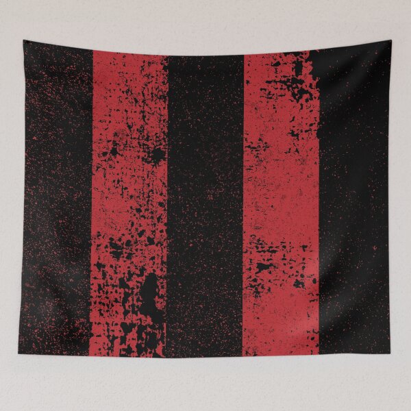 Item preview, Red Black Thick Stripes Grunge Pattern designed and sold by Creatively Torn.