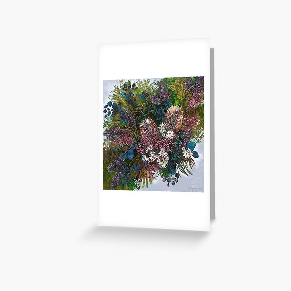Pretty Pink Banksias Greeting Card