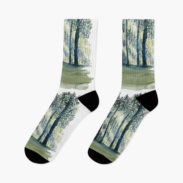 Item preview, Watercolor painting of a forest...!! designed and sold by VIVEK KUMAR RAI.