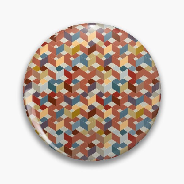 Item preview, Colorful Geometric Cube Pattern designed and sold by GeekHeadDesigns.