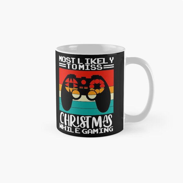 Item preview, Most Likely To Miss Christmas While Gaming, Xmas Family, Vintage Christmas Gaming designed and sold by Mixture-DESIGN.