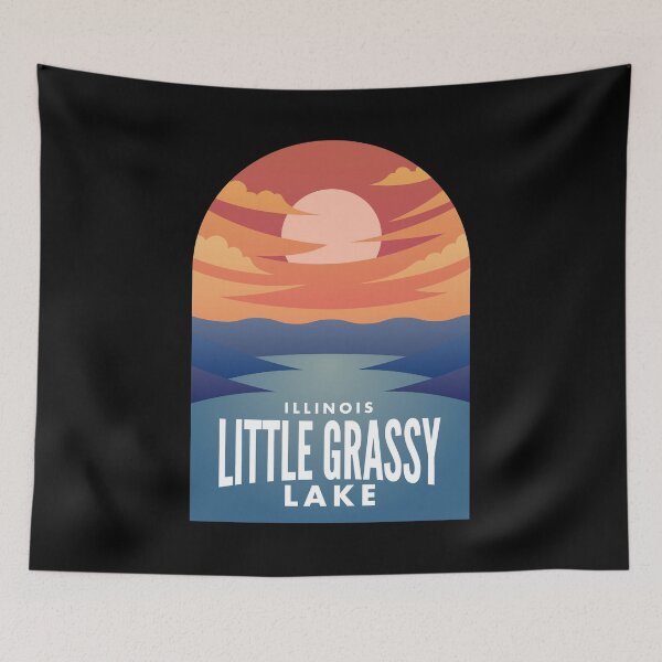 Item preview, Little Grassy Lake IL Retro Sunset designed and sold by HalpinDesign.