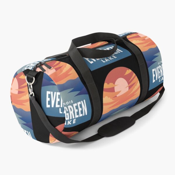 Item preview, Evergreen Lake IL Retro Sunset designed and sold by HalpinDesign.
