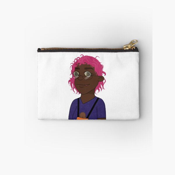 Item preview, CryptoMom #766 wear glasses mother kindly Pink hair Baby Black person designed and sold by PetTotem.