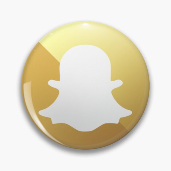 Item preview, Snapchat Logo Circle Gold designed and sold by Bounced Studio.