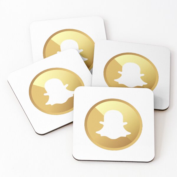 Item preview, Snapchat Logo Circle Gold designed and sold by Bounced Studio.