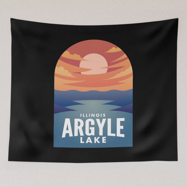 Artikelvorschau, Argyle Lake IL Retro Sunset entworfen und verkauft von HalpinDesign.