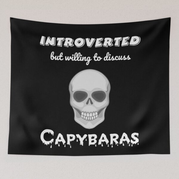 Item preview, Introverted but willing to discuss capybaras t-shirt Unisex.  designed and sold by Sloyar.