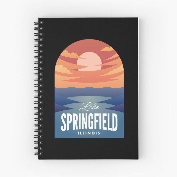 Item preview, Lake Springfield IL Retro Sunset designed and sold by HalpinDesign.