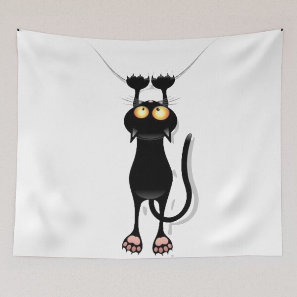 Item preview, crazy black cat designed and sold by Isaitama.