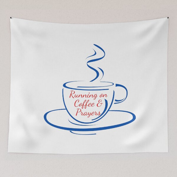 Item preview, Running on Coffee & Prayers designed and sold by Lolarod77.