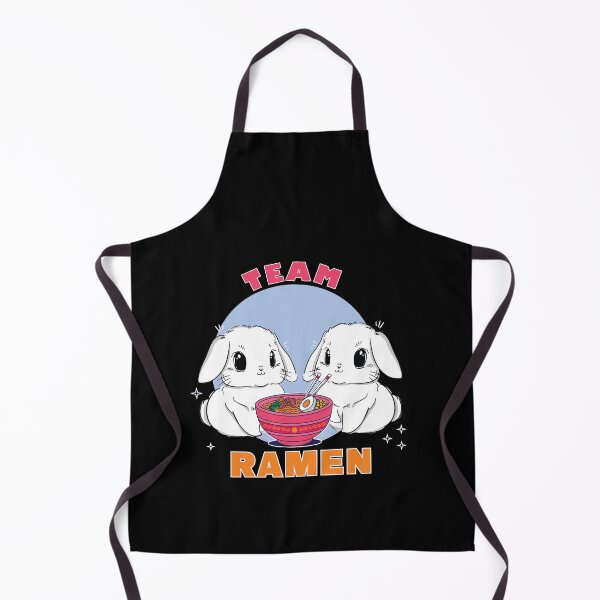Item preview, Cute Kawaii Bunnies Eating Ramen for Animal Lovers designed and sold by MadrigueraSM-.