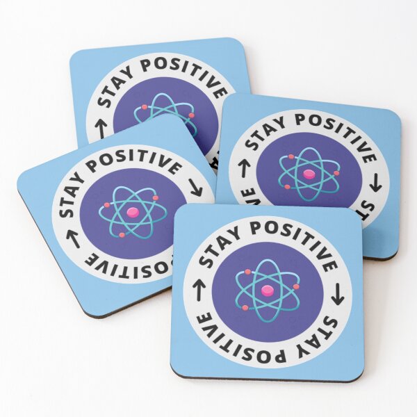 Item preview, Stay Positive Atom Science Sticker designed and sold by babyleafshop.