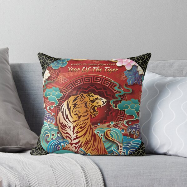 Item preview, Happy Chinese New Year 2022 Year of the Tiger - Water Tiger - Black designed and sold by johnta17.