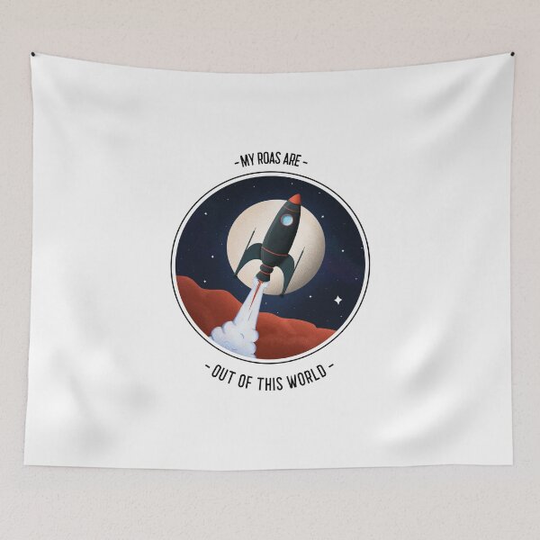 Item preview, My ROAs are Out of This World - Rocket Ship to the Moon designed and sold by RMHTees.