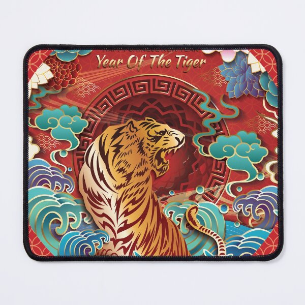 Item preview, Happy Chinese New Year 2022 Year of the Tiger - Water Tiger - Black designed and sold by johnta17.