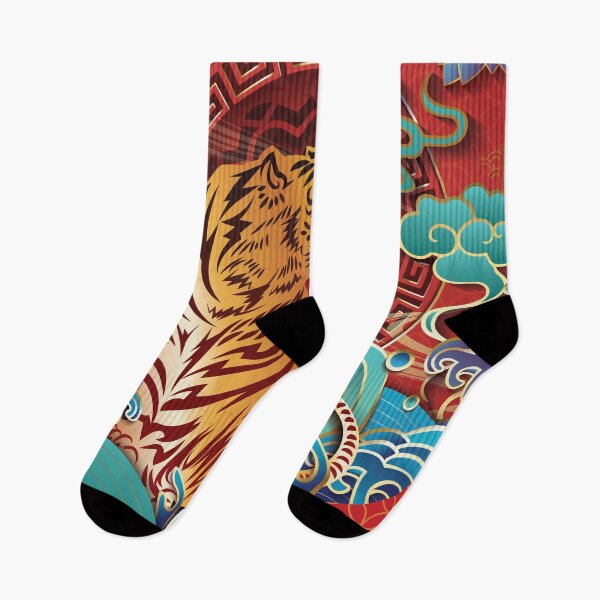 Item preview, Happy Chinese New Year 2022 Year of the Tiger - Water Tiger - Black designed and sold by johnta17.