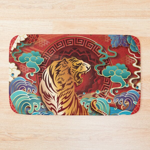 Item preview, Happy Chinese New Year 2022 Year of the Tiger - Water Tiger - Black designed and sold by johnta17.