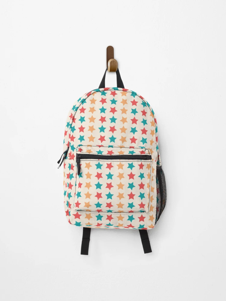 Thumbnail 1 of 3, Backpack, Colorful Geometric Stars Pattern designed and sold by GeekHeadDesigns.