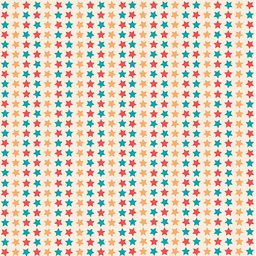 Artwork thumbnail, Colorful Geometric Stars Pattern by GeekHeadDesigns