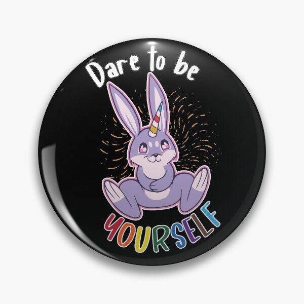 Item preview, Dare To Be Yourself Pride LGBT Bunnycorn Bunny Unicorn designed and sold by MadrigueraSM-.