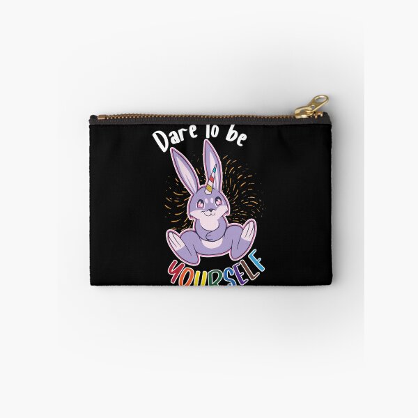 Item preview, Dare To Be Yourself Pride LGBT Bunnycorn Bunny Unicorn designed and sold by MadrigueraSM-.