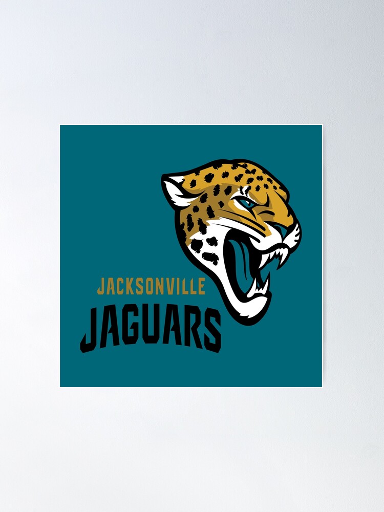 Jacksonville Jaguars Official NFL Helmet Logo Poster – Sports