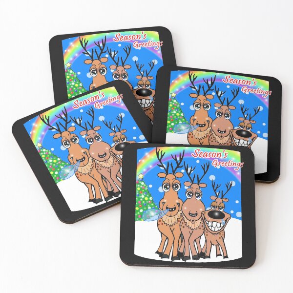 Item preview, Season's greetings - Reindeer  designed and sold by Shirley cute art .