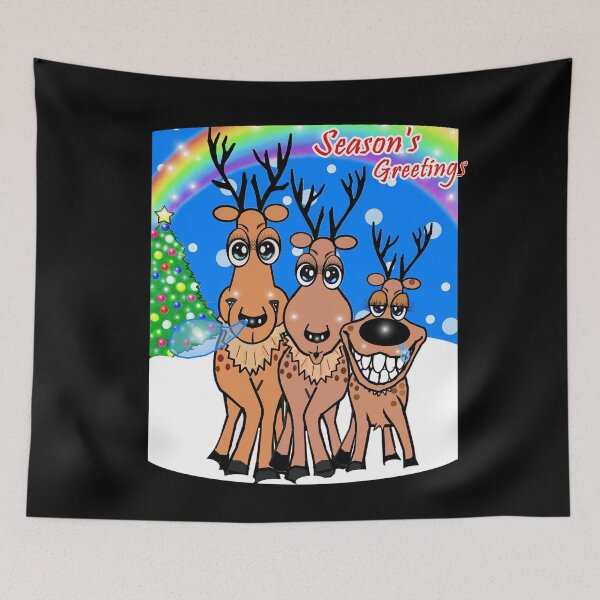 Item preview, Season's greetings - Reindeer  designed and sold by Shirley cute art .