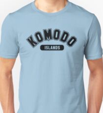 Komodo Islands Basic Varsity Black Unisex T-Shirt
