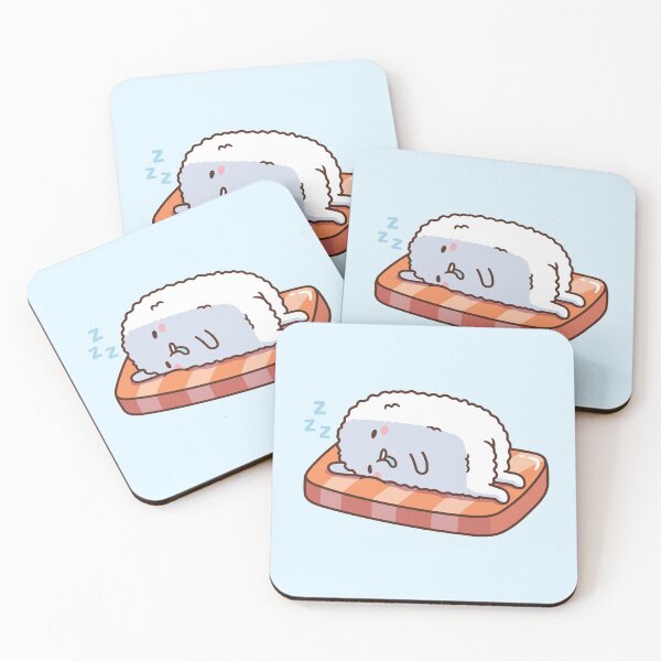 Item preview, Kawaii Japanese Sushi Sleeping and Drooling Funny designed and sold by rustydoodle.