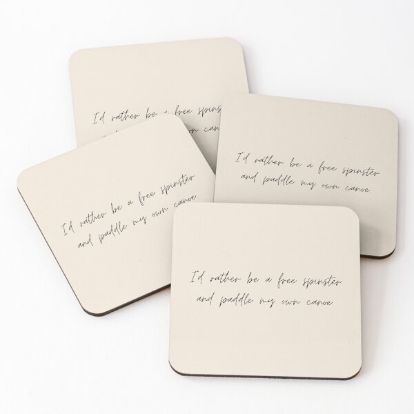 Item preview, I'd rather be a free spinster and paddle my own canoe - Little Women (2019) Quote designed and sold by bubblytank.