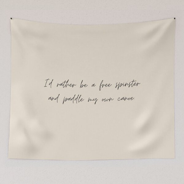 Item preview, I'd rather be a free spinster and paddle my own canoe - Little Women (2019) Quote designed and sold by bubblytank.
