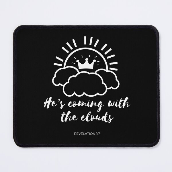 Item preview, He's coming with the clouds- White designed and sold by EdenAndOlive.
