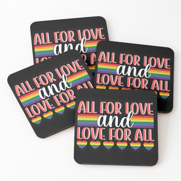 Item preview, All for love and love for all designed and sold by pnkpopcorn.