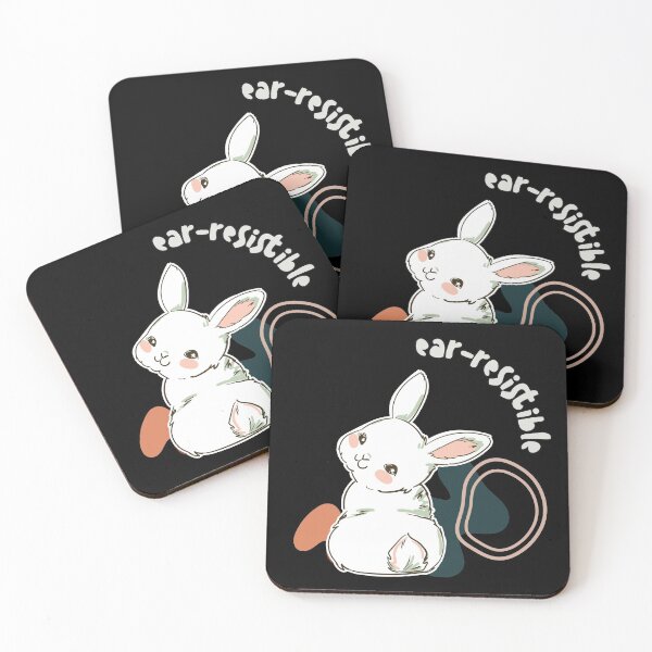 Item preview, Cute Kawaii Ear-Resistible Bunny for Bunny Lovers  designed and sold by MadrigueraSM-.
