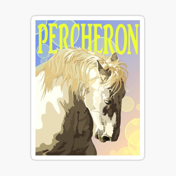 Item preview, Percheron Breed Poster designed and sold by XAmountOfWords.