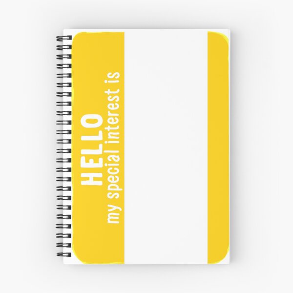 Item preview, Hello My Special Interest Is - Yellow designed and sold by O1RSH.