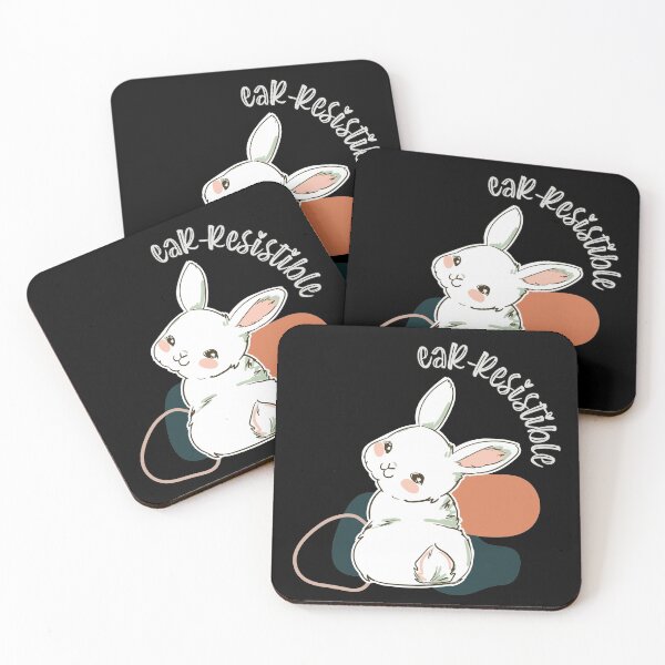 Item preview, Cute Kawaii Ear-Resistible Bunny for Bunny Lovers  designed and sold by MadrigueraSM-.