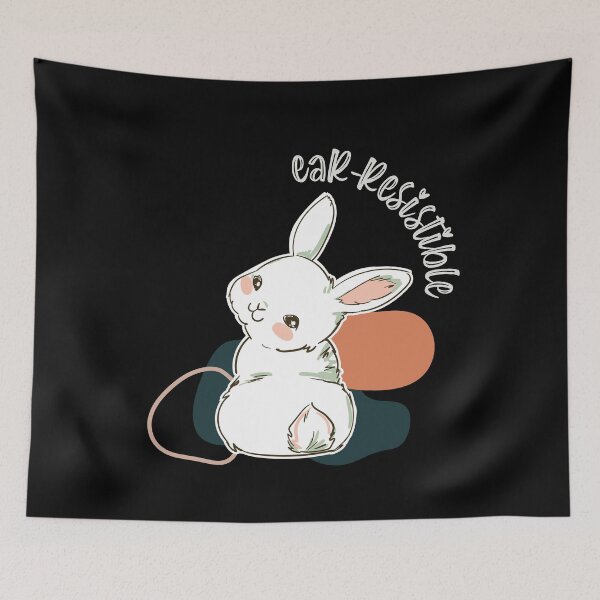Item preview, Cute Kawaii Ear-Resistible Bunny for Bunny Lovers  designed and sold by MadrigueraSM-.