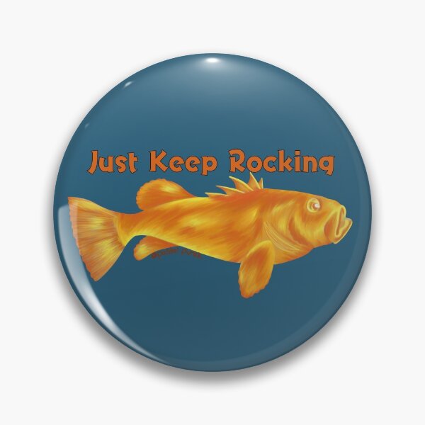 Item preview, Orange Rockfish Pun designed and sold by Krystal  Thomas.