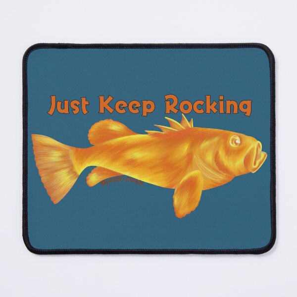 Item preview, Orange Rockfish Pun designed and sold by Krystal  Thomas.