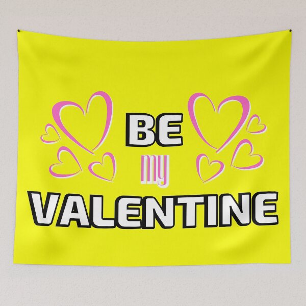 Item preview, Valentines Day Couples Matching Valentine Fun | Be My Valentine Pink and Yellow designed and sold by Rainbows Rock.