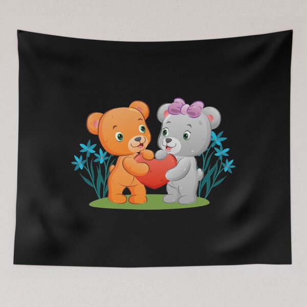 Item preview, Couple bear is sharing and holding their love  designed and sold by BeautyFlower111.