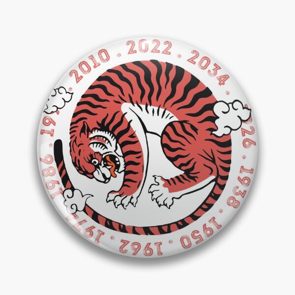 Item preview, Lunar Chinese New Year of Tiger 2022 Zodiac Red CNY designed and sold by 33ink.