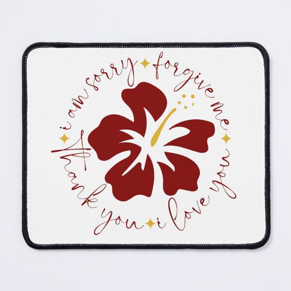 Item preview, HOOPONOPONO PRAYER WITH RED FLOWER (FORGIVENESS PRAYER) designed and sold by Mercurial Merkaba.