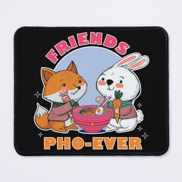 Item preview, Cute Friends Pho Ever Eating Ramen Kawaii for Animal Lovers  designed and sold by MadrigueraSM-.